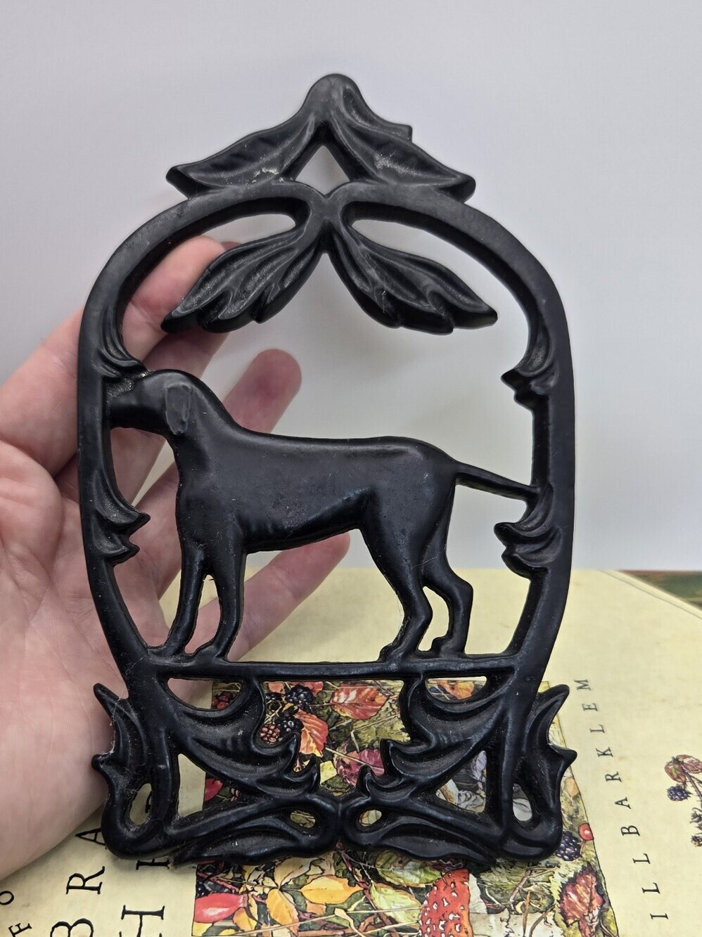 "Ned the dog" trivet By MMA Coated Cast Iron